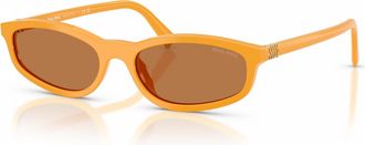 Miu Miu Brown Cat Eye Ladies Sunglasses MU A06S 22D90Q 54