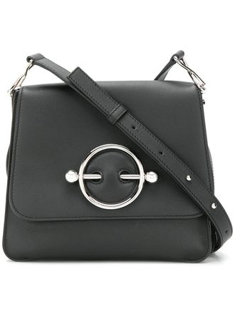 J.W.Anderson disc cross body bag - women - Leather - OS - Black