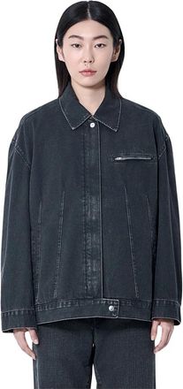 Our Legacy Japanese Denim Classic Collar Jacket - Dames - Spijkerjassen - Zwart - S - Denim - Jassen