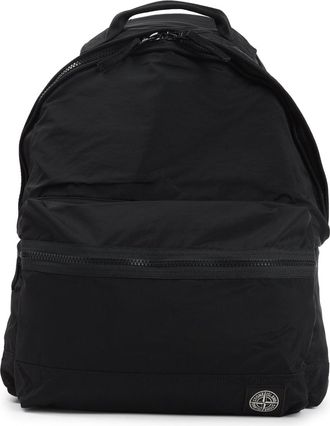 Stone Island Black Polyamide Backpack-Uomo