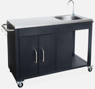 Sweeek Cocina Exterior De Acero Para Barbacoa