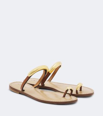 Amanu Studio Sandalias Samburu de piel adornadas