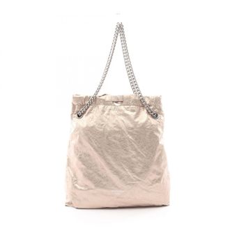 Balenciaga Gold Leather Handbag Tote Bag (Pre-Owned)