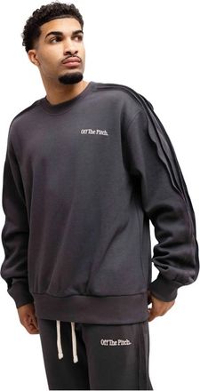 Off the Pitch Hoodies & sweatvesten, Heren, Grijs, 2Xl, Katoen, Raw Edge Panel Crew