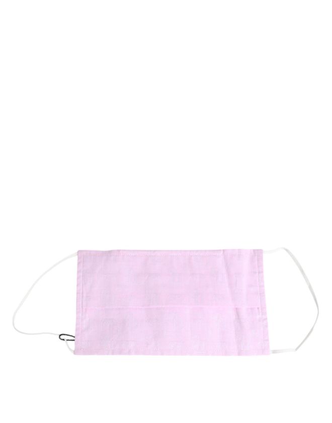 Pink Cotton Logo Elastic Ear Strap Face Mask Accessory