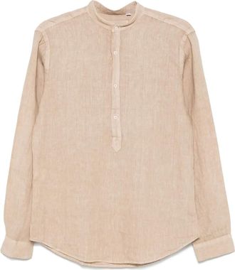 Costumein T-shirt in lino - Toni neutri