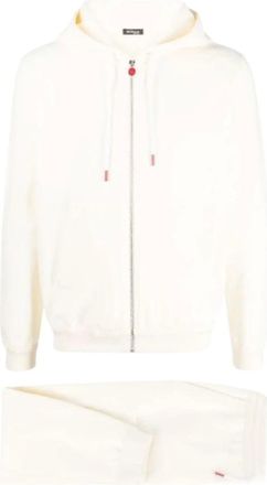Kiton Tweedelige Trainingsset - Heren - Sport - Wit - Maat: XL Tweed