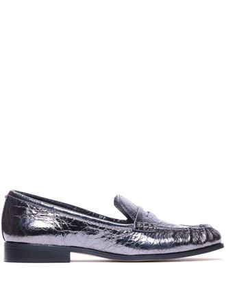 Michael Michael Kors Carlson loafers - women - Leather - 6 - Silver