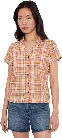 Toad&Co Camp Cove Shirt Womens Clothing Gold Pattern : XL, Cotton