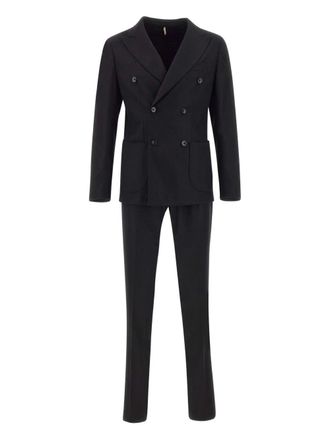 Santaniello double-breasted suit - Black