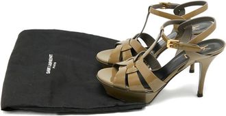 Saint Laurent Sandali Tribute con plateau - Verde