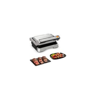T-fal Optigrill 2 En 1 Inox Negro 2100 W