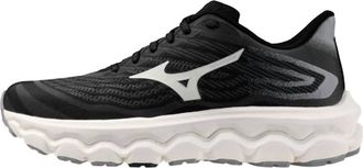 Mizuno Womens Wave Horizon 8 Running Shoe In Black-White