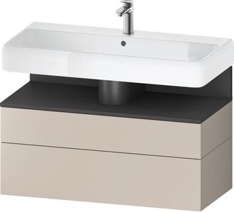 Duravit Duravit - Qatego Mueble Bajo Lavabo, 1 Extra&iacute;ble Y 1 Caj&oacute;n