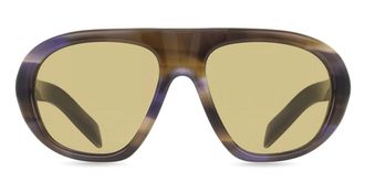 Prada PR C05S 23G70G Womens Sunglasses Brown Size 57