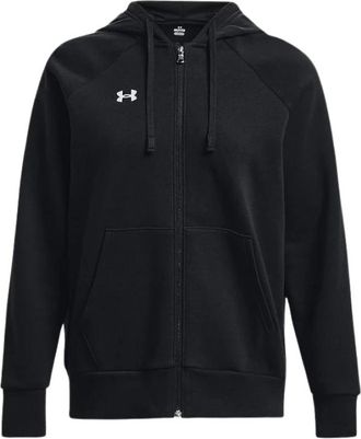 Under Armour Zwarte Sweaters met Capuchon en Rits - Dames - Vesten met rits - Zwart - S - Hoodies & sweatvesten