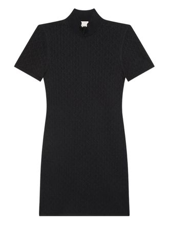 Calvin Klein Jeans zip-neck dress - women - Viscose/Polyester - S - Black