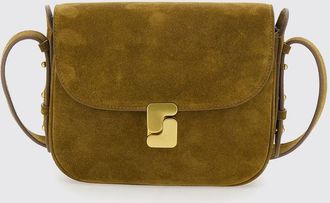 SOEUR Mini borsa a tracolla Bellissima in pelle scamosciata con patta e fibbia