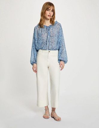 Morgan Bedrukte blouse met V-hals