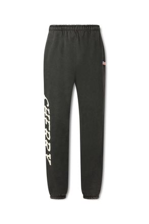 Cherry Los Angeles Hollywood Logo-Print Appliqu&eacute;d Cotton-Jersey Sweatpants
