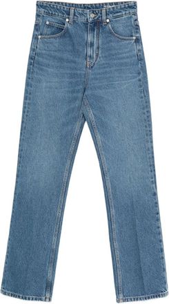 Victoria Beckham Blue Straight High Rise Jeans