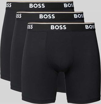 HUGO BOSS Boxershorts mit elastischem Logo-Bund im 3er-Pack in Black, Gr&ouml;&szlig;e XL