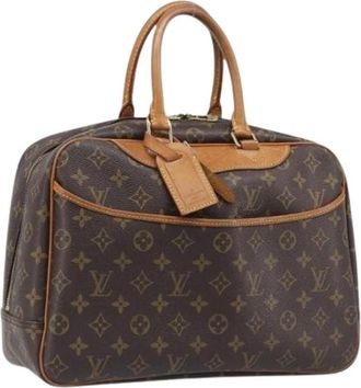 Louis Vuitton Pre-owned Deauville Hand Bag - Dames - Vintage Handtas - Bruin - ONE Size - Leer - Vintage