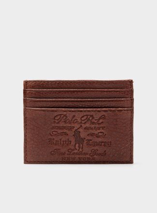 Polo Ralph Lauren Mens Heritage logo leather card holder