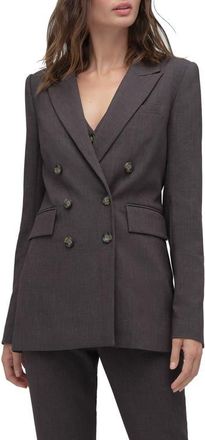 Favorite Daughter The Phoebe Double Breasted Blazer in Grey Suiting at Nordstrom, Size X-Small
