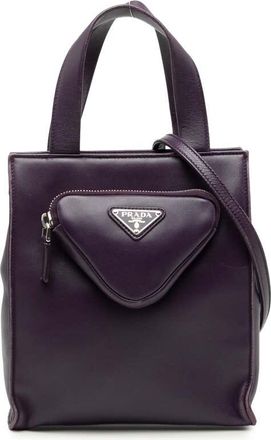 Prada Pre-owned Prada Nappa Front Pocket Satchel 1BG418