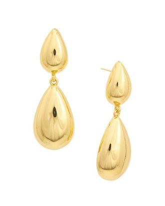 Crystal Haze 18K Plated Dangle Earrings