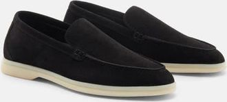 Scarosso Ludovica Loafers in Black Edit - Suede at Nordstrom, Size 37.5