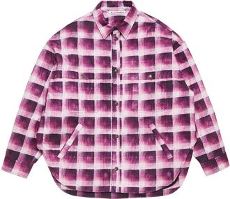 Acne Studios checked shirt - Pink