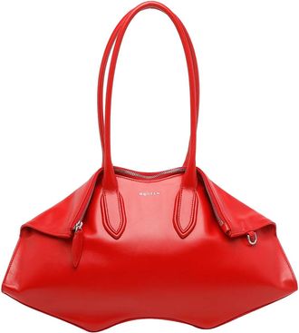 Alexander McQueen Red Manta Shoulder Bag