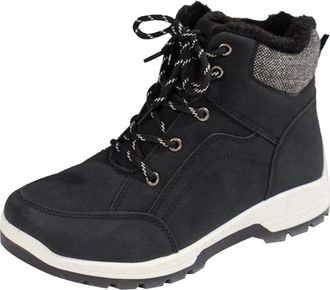 Generic YIzdegg Womens Snow Boots - Winter Boots Waterproof Trekking Shoes Fleece Lined Outdoor Shoes Non-Slip Abrasion Resistant Winter Shoes with Lacing Ank