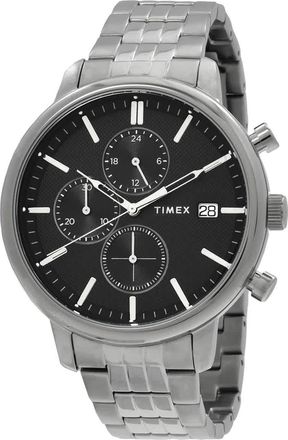 Timex Chicago Chronograph Quartz Black Dial Mens Watch TW2V01600