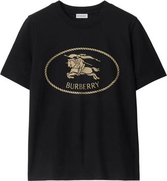 Burberry T Shirt Nero-Donna