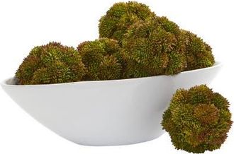 Nearly Natural 4-in Sedum Artificial Succulent Artificial Spheres in Green at Nordstrom