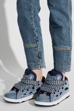 Lanvin Curb Sneakers, Womens, Blue