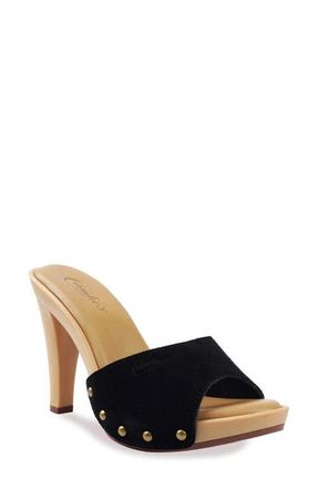 Candie's AntonellaOMG Slide Sandal in Black Suede at Nordstrom, Size 10