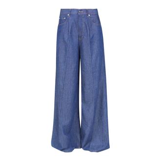 Dondup Wide Jeans, female, Blue, Size: W29 Maggie Jeans