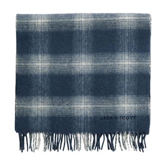 Lyle & Scott Winter Sjaal van lamswolmix (Zwart)
