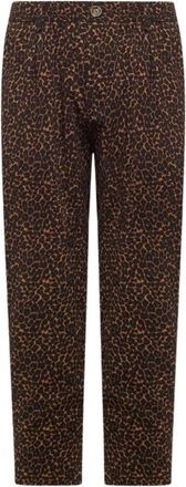 Pierre-Louis Mascia Dylan Slim-fit Broek - Dames - Straight fit broeken - Bruin - L - Wol - Broeken