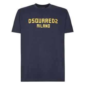 Dsquared2 T-Shirts, male, Blue, Size: M Milano Cool Fit T-Shirt