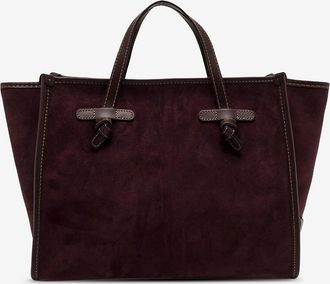 Gianni Chiarini Rechteckiger Wildleder-Shopper mit zwei Henkeln Miss Marcella