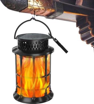 OEM Iluminaci&oacute;n Solar Para Exteriores, Iluminaci&oacute;n Solar Para Patios, Iluminaci&oacute;n Ambiental Para Jardines, Efecto De Llama Realista, 13 X 13 X 19 Cm