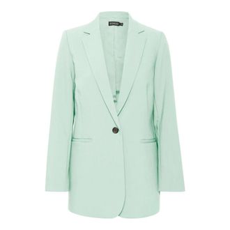 Soaked In Luxury Blazer Corinne con revers a lancia vestibilit&agrave; regular - - Jackets - Donna - Verde - L