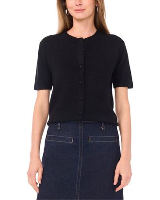 Vince Camuto Short Sleeve Button Cardigan