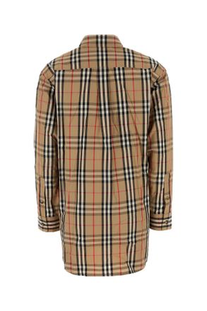 Burberry Womens Embroidered Cotton Shirt Archivebeigeipchk Camicie