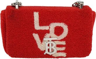 Burberry Lola Red Synthetic Shoulder Bag (Pre-Owned)